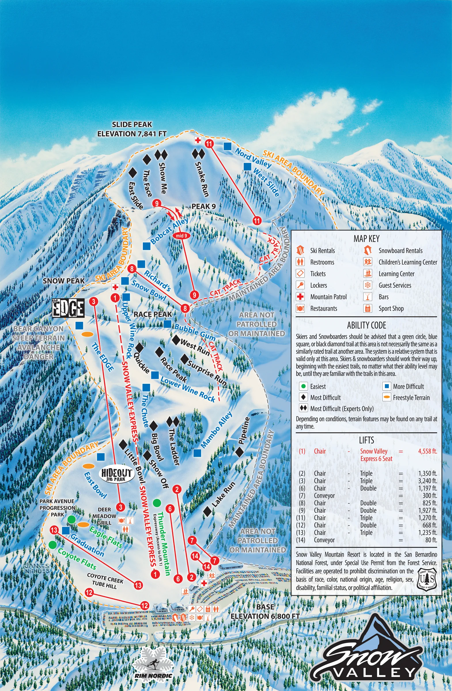 Winter Trail Map Tumbler – Big Bear Mountain Resort